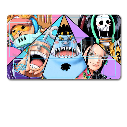 Straw Hat Pirates One Piece Playmat Non-Slip Rubber 24x14 in +122HZWzone (7)
