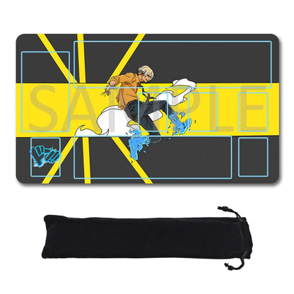Sanji One Piece Playmat + Free Storage Bag Non-Slip Rubber 24x14 in +122HZWzone (60)