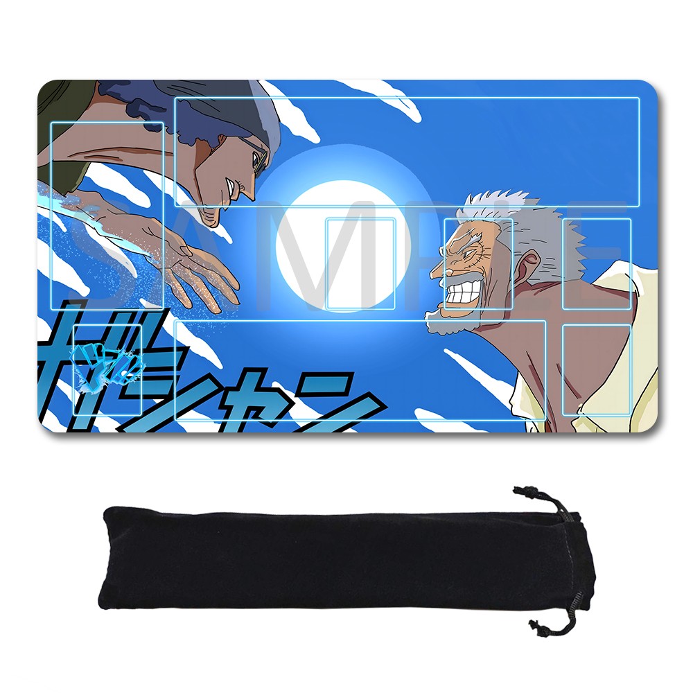 Monkey D. Garp  Kuzan (Aokiji) One Piece Playmat + Free Storage Bag Non-Slip Rubber 24x14 in +122HZWzone (42)