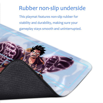 Monkey D. Luffy One Piece Playmat + Free Storage Bag Non-Slip Rubber 24x14 in +122HZWzone (68)