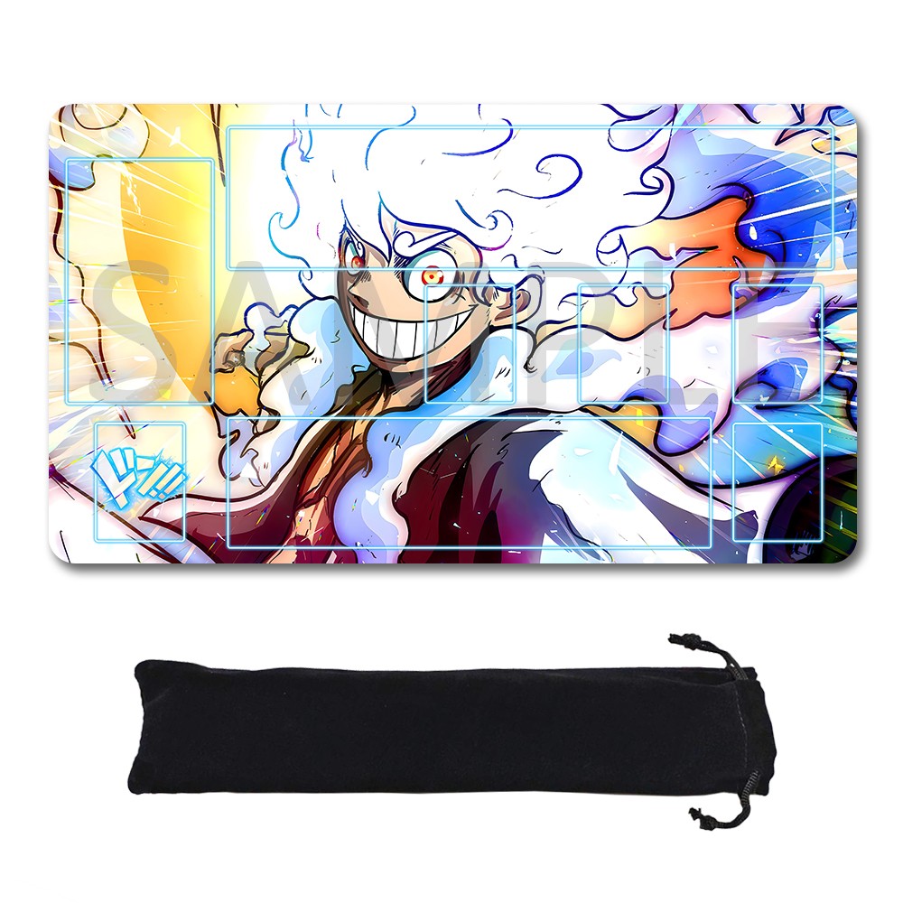 Monkey D. Luffy One Piece Playmat + Free Storage Bag Non-Slip Rubber 24x14 in +122HZWzone (98)