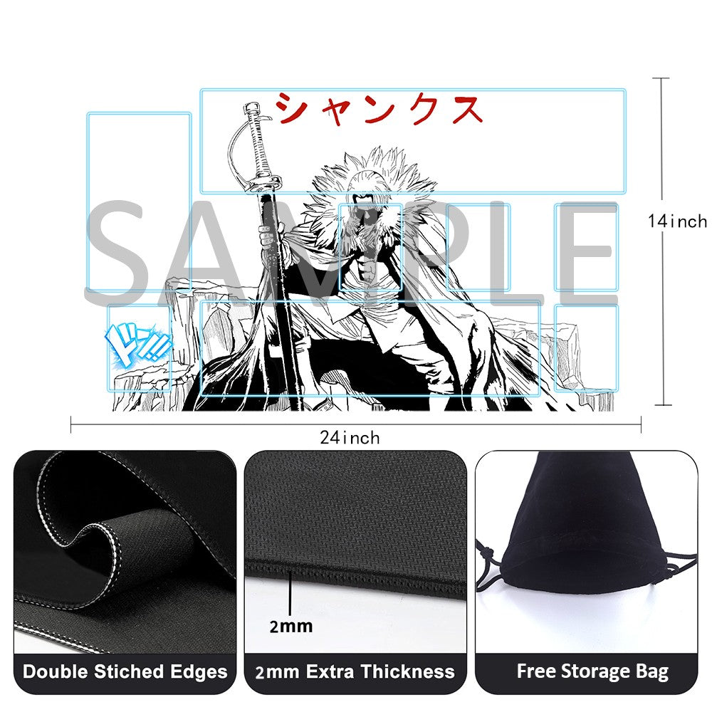 Monkey D. Luffy One Piece Playmat + Free Storage Bag Non-Slip Rubber 24x14 in +122HZWzone (56)