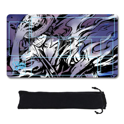 Monkey D. Luffy One Piece Playmat + Free Storage Bag Non-Slip Rubber 24x14 in +122HZWzone (31)