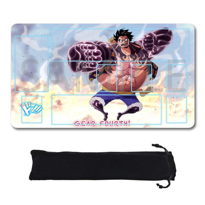 Monkey D. Luffy One Piece Playmat + Free Storage Bag Non-Slip Rubber 24x14 in +122HZWzone (68)
