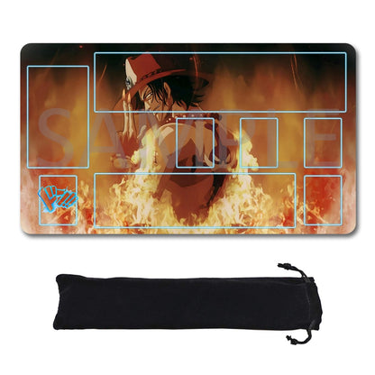 Monkey D. Luffy One Piece Playmat + Free Storage Bag Non-Slip Rubber 24x14 in +122HZWzone (8)