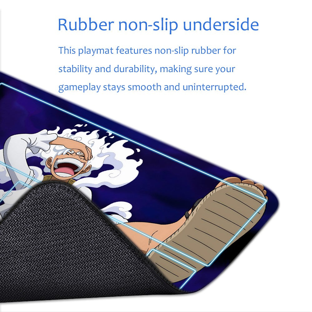 Monkey D. Luffy One Piece Playmat + Free Storage Bag Non-Slip Rubber 24x14 in +122HZWzone (15)