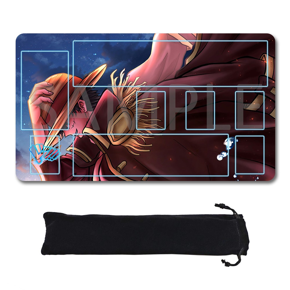 Monkey D. Luffy One Piece Playmat + Free Storage Bag Non-Slip Rubber 24x14 in +122HZWzone (96)