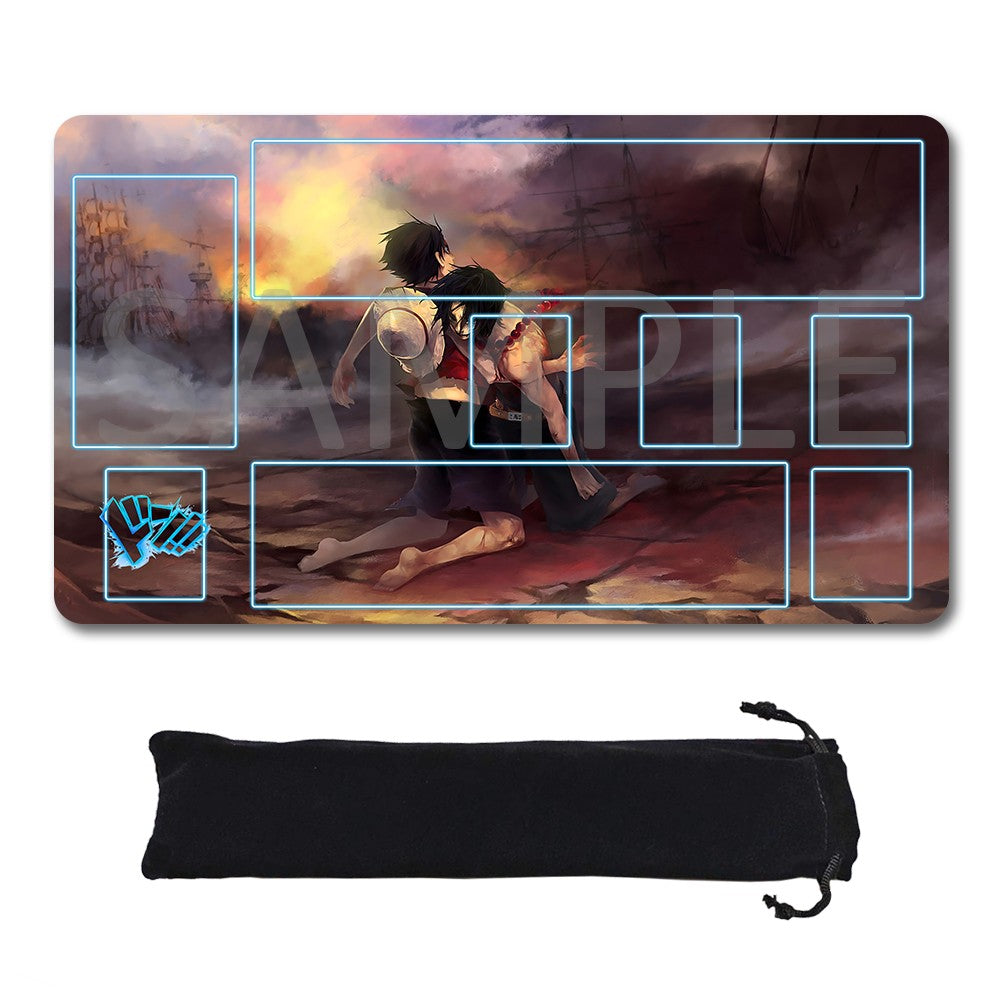 Monkey D. Luffy One Piece Playmat + Free Storage Bag Non-Slip Rubber 24x14 in +122HZWzone (64)