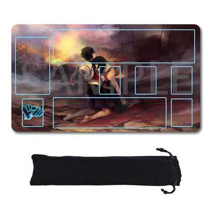 Monkey D. Luffy One Piece Playmat + Free Storage Bag Non-Slip Rubber 24x14 in +122HZWzone (64)