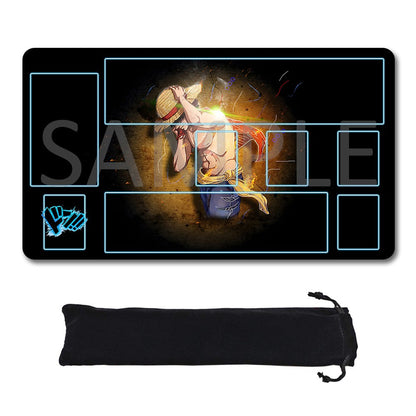 Monkey D. Luffy One Piece Playmat + Free Storage Bag Non-Slip Rubber 24x14 in +122HZWzone (70)