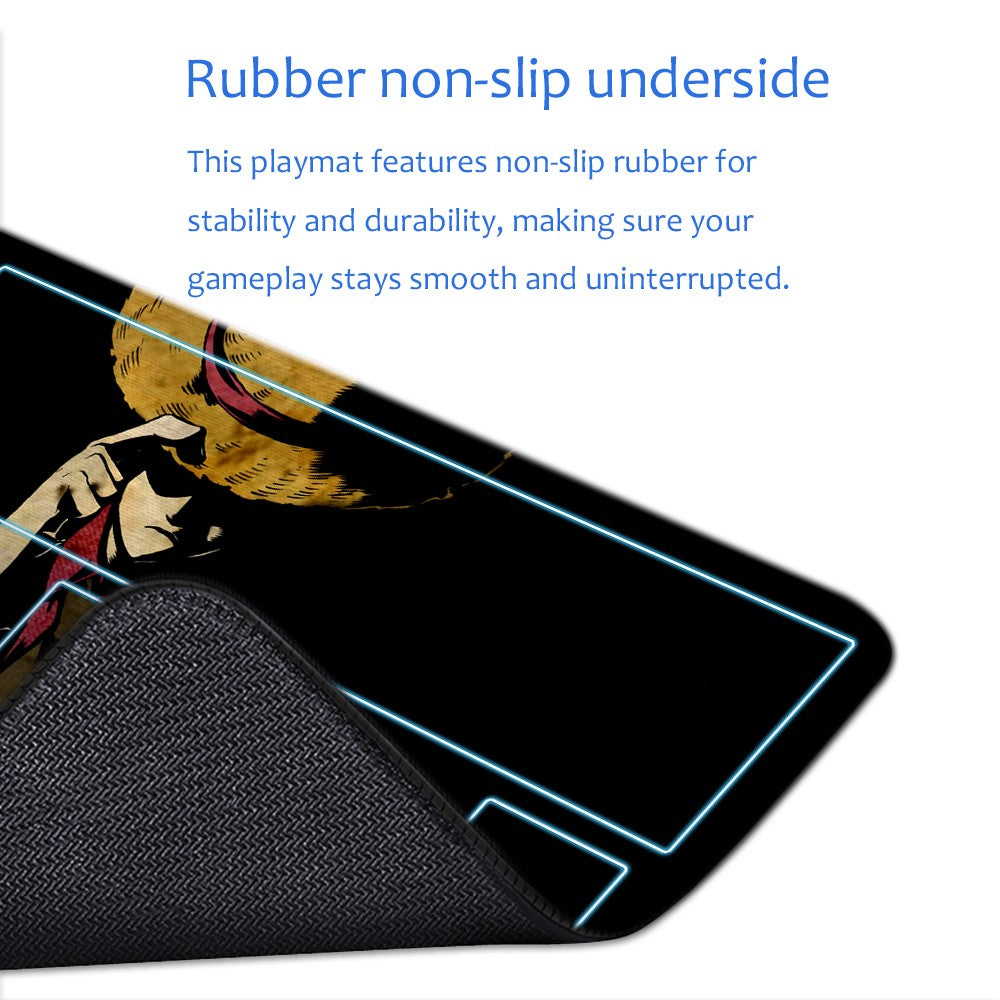 Monkey D. Luffy One Piece Playmat + Free Storage Bag Non-Slip Rubber 24x14 in +122HZWzone (34)