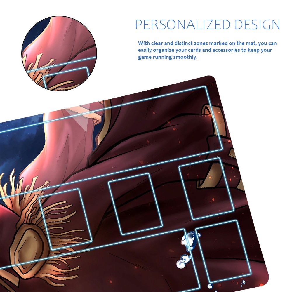 Monkey D. Luffy One Piece Playmat + Free Storage Bag Non-Slip Rubber 24x14 in +122HZWzone (96)