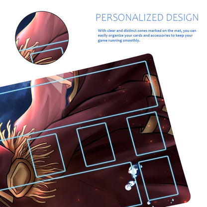 Monkey D. Luffy One Piece Playmat + Free Storage Bag Non-Slip Rubber 24x14 in +122HZWzone (96)