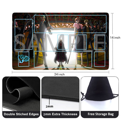 Red-Haired Pirates One Piece Playmat + Free Storage Bag Non-Slip Rubber 24x14 in +122HZWzone (39)