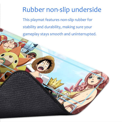 Thousand Sunny One Piece Playmat + Free Storage Bag Non-Slip Rubber 24x14 in +122HZWzone (25)