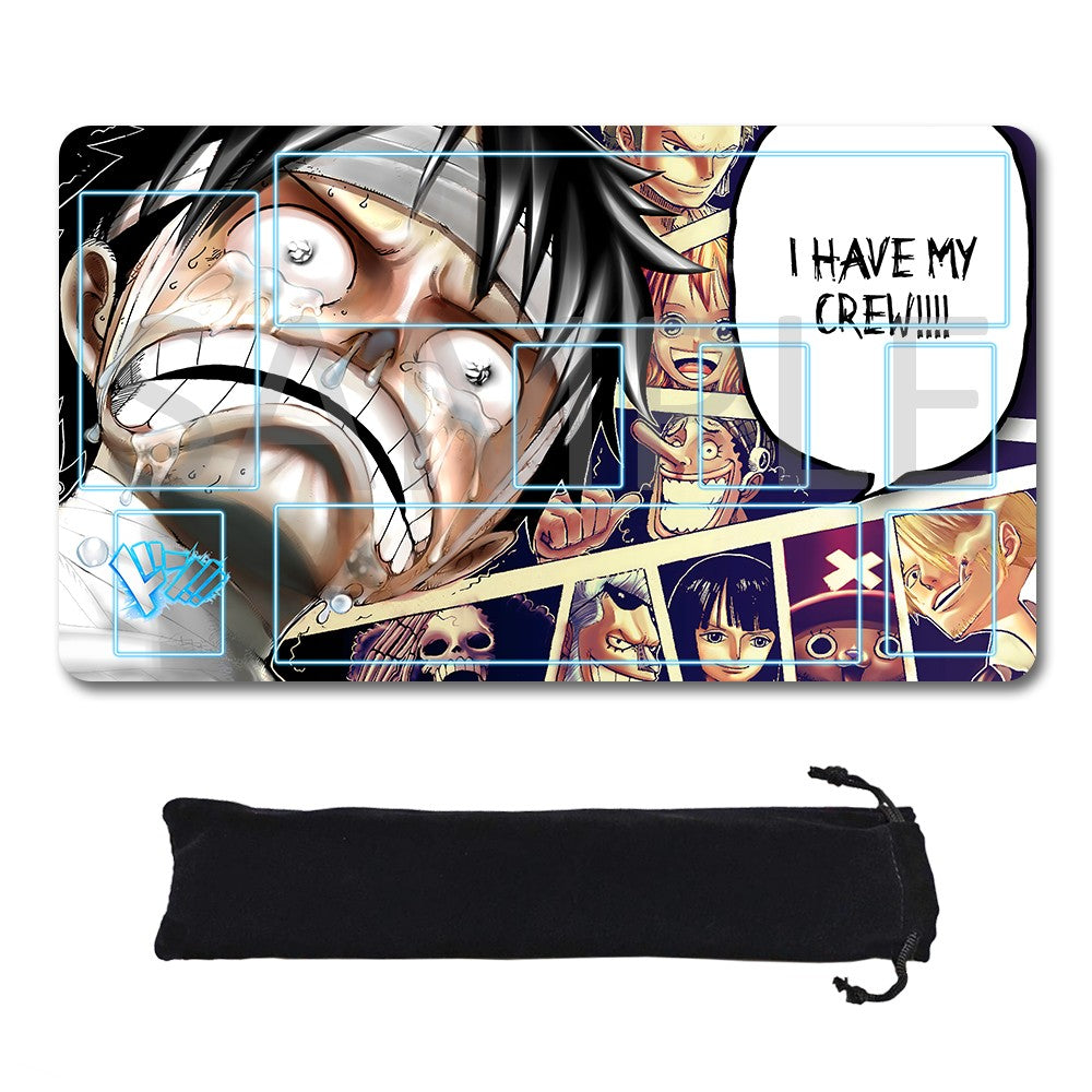 Monkey D. Luffy One Piece Playmat + Free Storage Bag Non-Slip Rubber 24x14 in +122HZWzone (6)