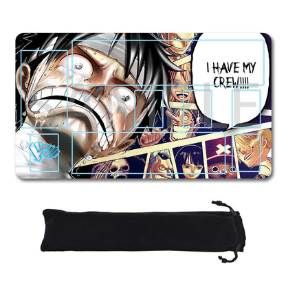 Monkey D. Luffy One Piece Playmat + Free Storage Bag Non-Slip Rubber 24x14 in +122HZWzone (6)