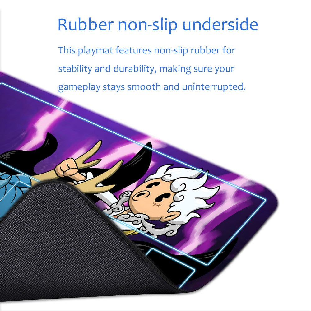 Monkey D. Luffy One Piece Playmat + Free Storage Bag Non-Slip Rubber 24x14 in +122HZWzone (50)