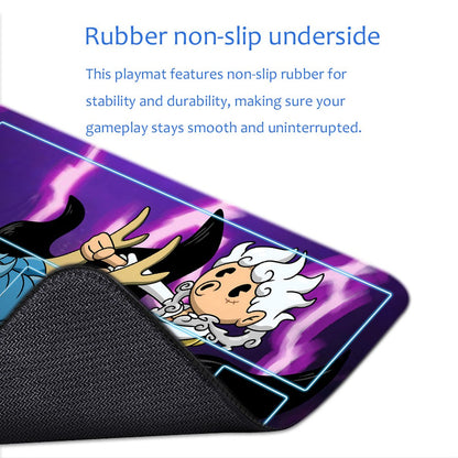 Monkey D. Luffy One Piece Playmat + Free Storage Bag Non-Slip Rubber 24x14 in +122HZWzone (50)