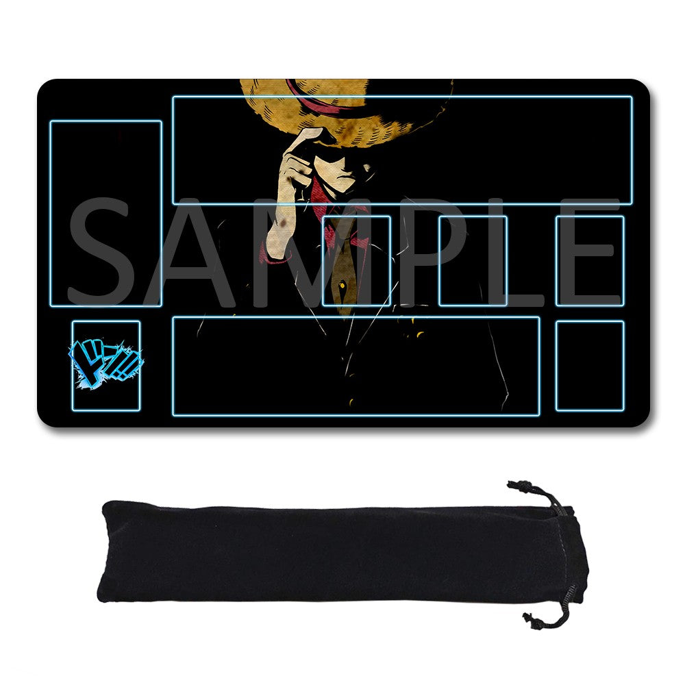 Monkey D. Luffy One Piece Playmat + Free Storage Bag Non-Slip Rubber 24x14 in +122HZWzone (34)