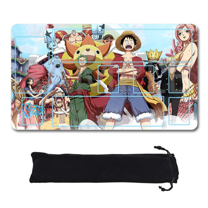 Thousand Sunny One Piece Playmat + Free Storage Bag Non-Slip Rubber 24x14 in +122HZWzone (25)