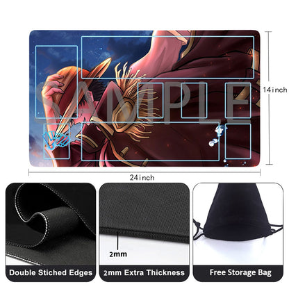 Monkey D. Luffy One Piece Playmat + Free Storage Bag Non-Slip Rubber 24x14 in +122HZWzone (96)