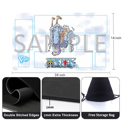 Monkey D. Luffy One Piece Playmat + Free Storage Bag Non-Slip Rubber 24x14 in +122HZWzone (26)