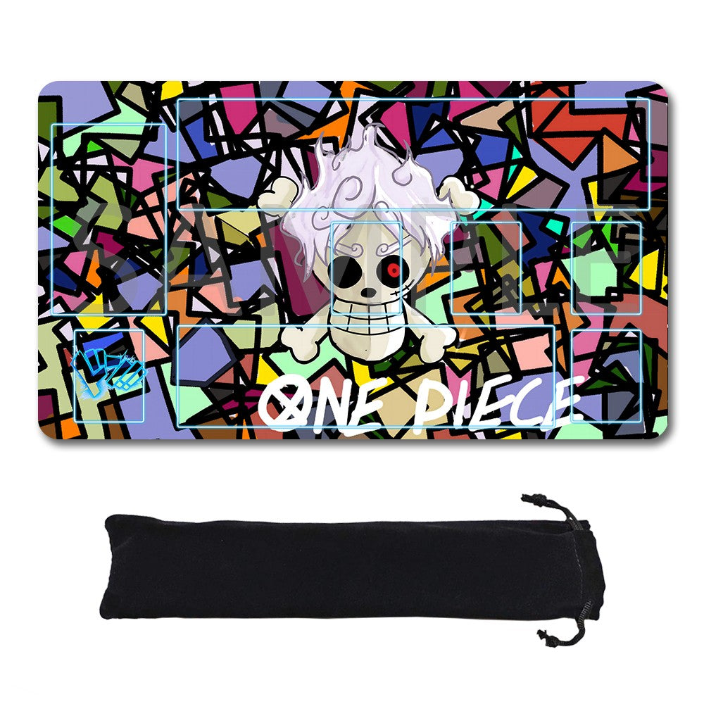 Monkey D. Luffy One Piece Playmat + Free Storage Bag Non-Slip Rubber 24x14 in +122HZWzone (54)