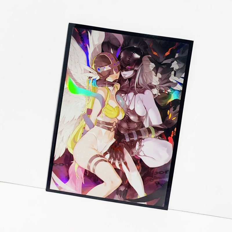 Angewomon & LadyDevimon Holographic Card Sleeves
