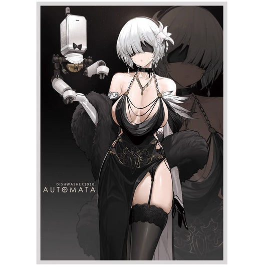 60 PCS NieR Automata 2B Waifu Holographic Card Sleeves