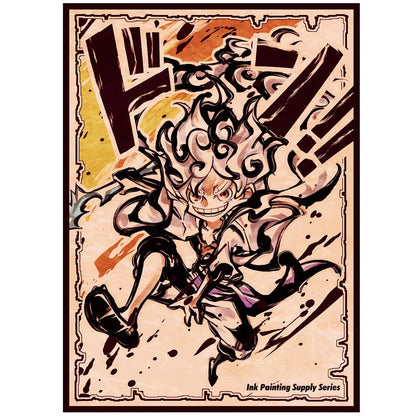Luffy Gear 5 Ink Style Standard Size Matte Sleeves
