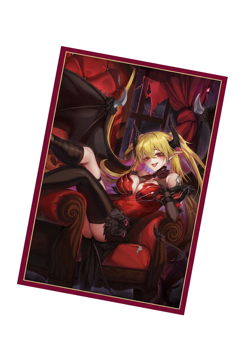 50PCS Anime Card Sleeves 63x90mm Shining Game Cards Lacrima the Scarlet Sorrow Card Sleeves YGO Collectible