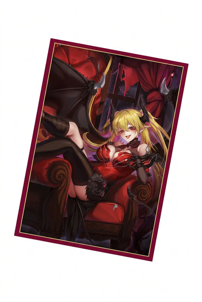 50PCS Anime Card Sleeves 63x90mm Shining Game Cards Lacrima the Scarlet Sorrow Card Sleeves YGO Collectible