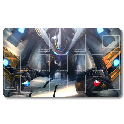 Board Game Peripheral - m9mxr1- Yugioh Playmat Size 23.6X13.7in Play mats Compatible for TCG OCG CCG Trading Card Game