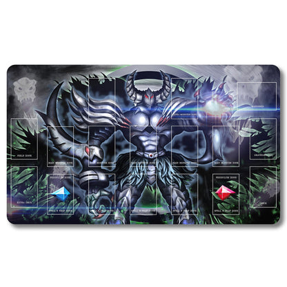YUGIOH Peripheral - 98656- Yugioh Playmat Size 23.6X13.7in Play mats Compatible for TCG OCG CCG Trading Card Game