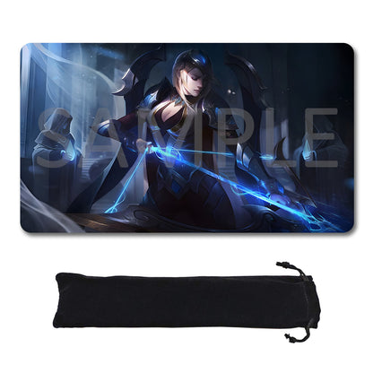 Ashe - League Of Legends Riftbound Playmat 24x14 in + Free Storage Bag