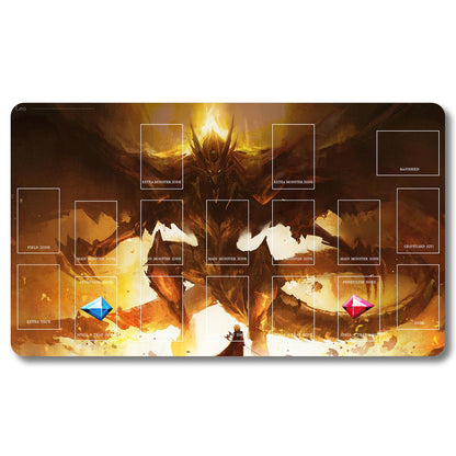 YUGIOH The Winged Dragon of Ra Playmat- Yugioh  Size 23.6X13.7in Play mats Compatible for TCG OCG CCG Trading Card Game