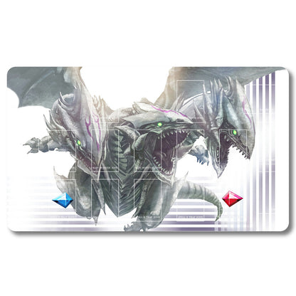 YUGIOH Cyber End Dragon Playmat- Yugioh Size 23.6X13.7in Play mats Compatible for TCG OCG CCG Trading Card Game