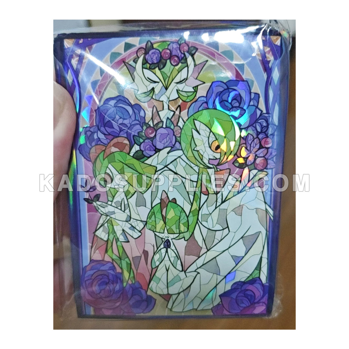 Gardevoir & Kirlia Evolution Stained Glass Holographic Card Sleeves