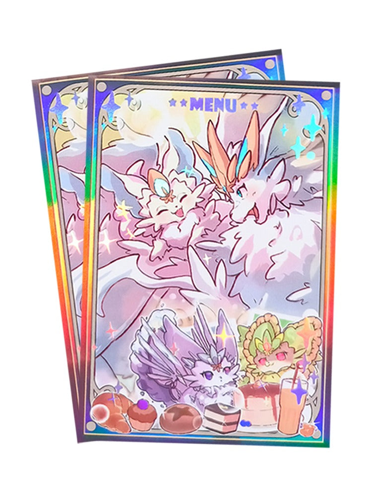Adorable Purrely Family Holographic Card Sleeves