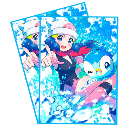 Coordinator Dawn & Piplup Holographic Card Sleeves