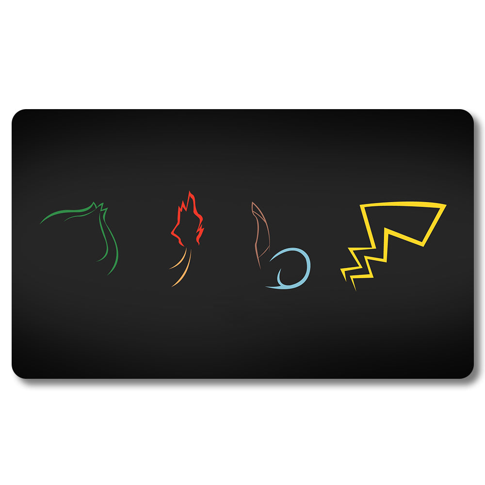 Board Game Peripheral - 206300- Pokemon Playmat Size 23.6X13.7in Play mats Compatible for TCG MTG RPG CCG Trading Card Game
