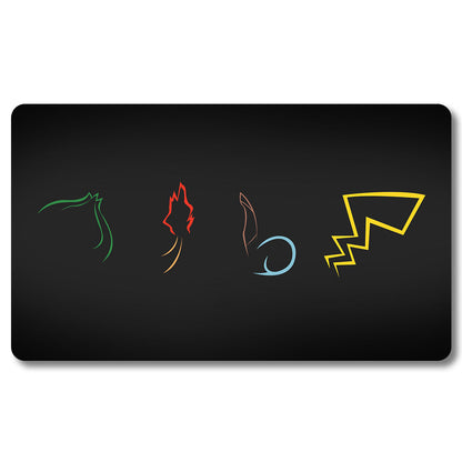 Board Game Peripheral - 206300- Pokemon Playmat Size 23.6X13.7in Play mats Compatible for TCG MTG RPG CCG Trading Card Game