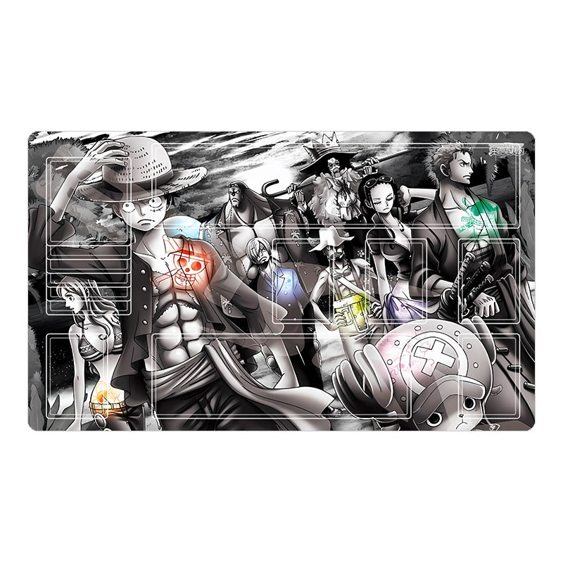 Straw Hats Colored Skulls Premium Neoprene One Piece Playmat