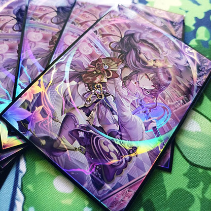 Raiden Shogun Genshin Impact Holographic Card Sleeves