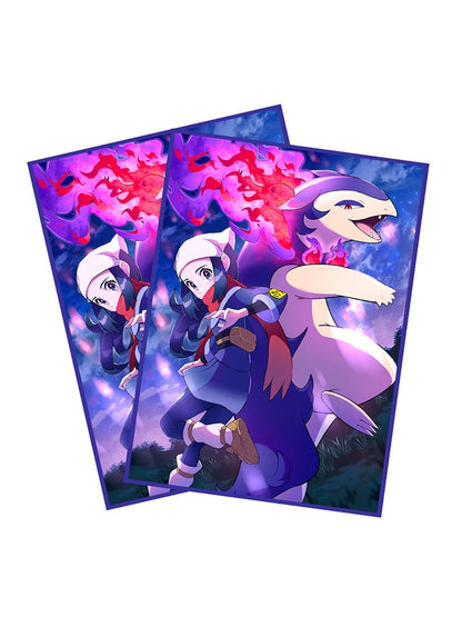 Trainer Akari and Hisuian Typhlosion Holographic Card Sleeves