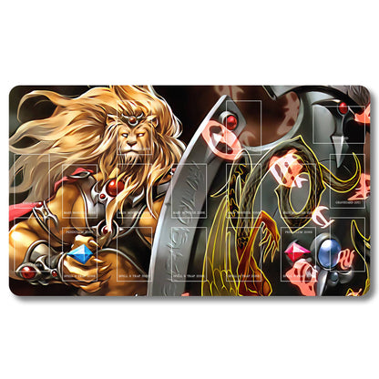 YUGIOH Manticore of Darkness Playmat - Yugioh Size 23.6X13.7in Play mats Compatible for TCG OCG CCG Trading Card Game