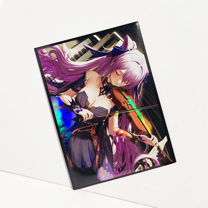 Keqing Violin Genshin Impact Holographic Card Sleeves