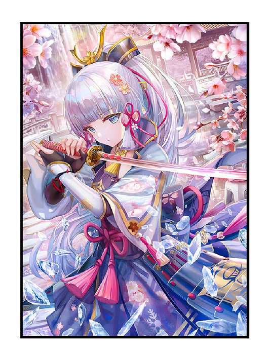 Kamisato Ayaka Genshin Impact Holographic Card Sleeves