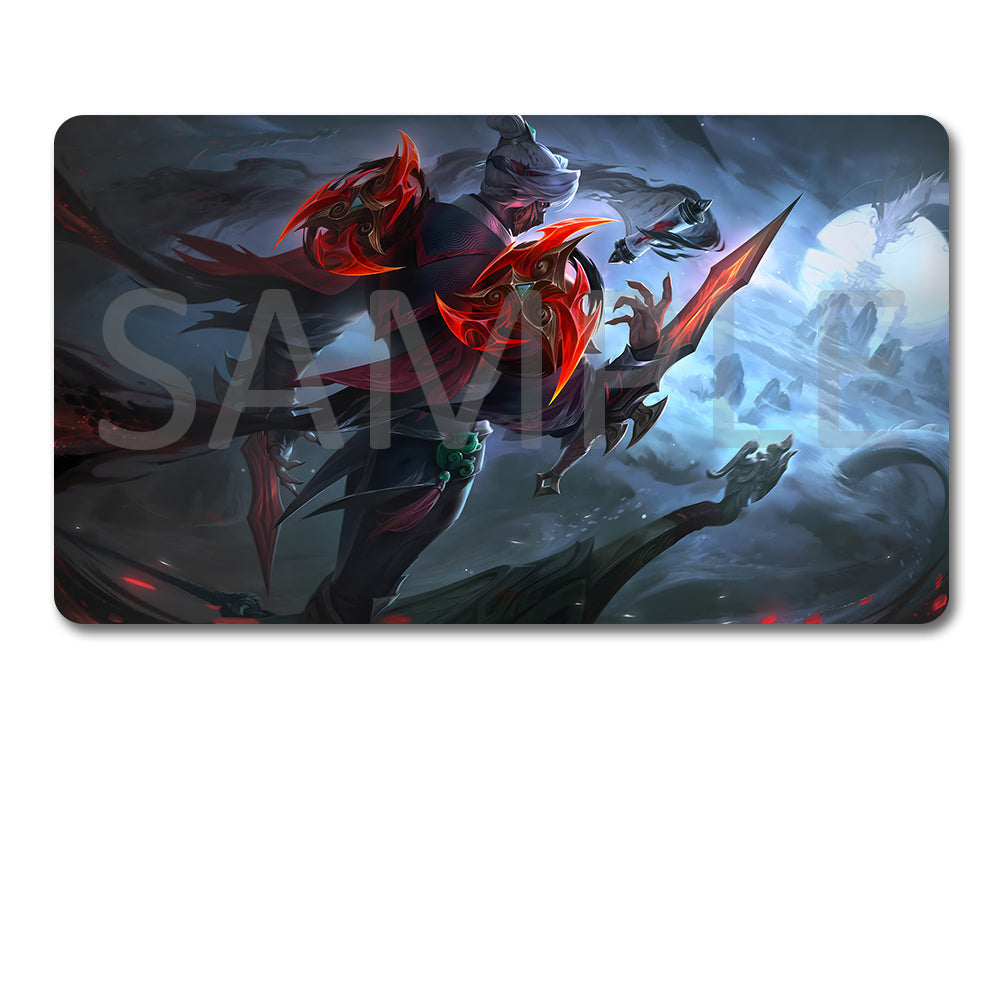 Zed - League Of Legends Riftbound Playmat 24x14 in + Free Storage Bag